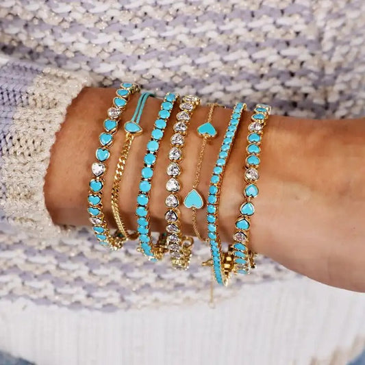 MiniLux turquoise tennis bracelet