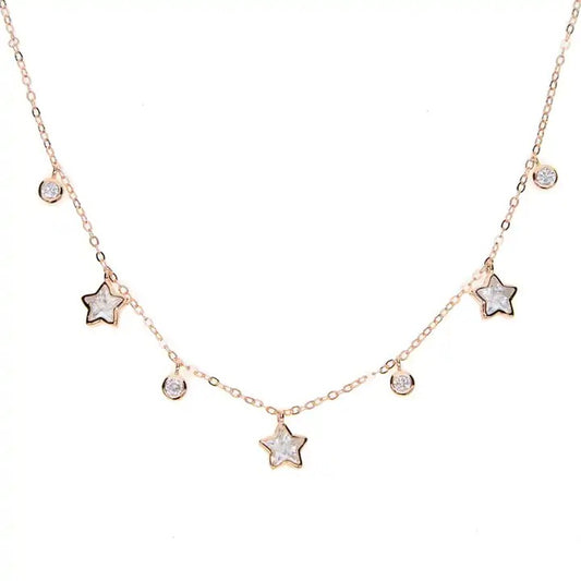 MiniLux Silver Stars necklace