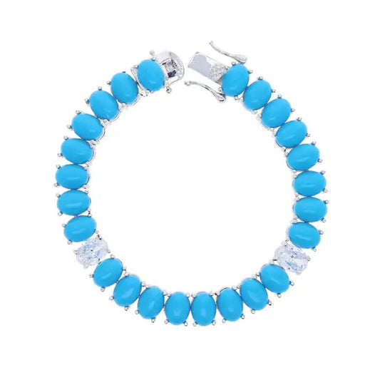 Turquoise tennis bracelet
