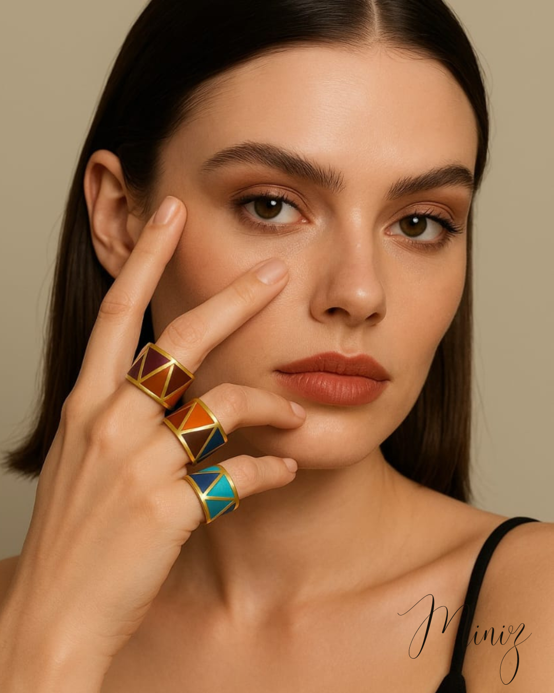 ZigZag Colorful ring One Colour