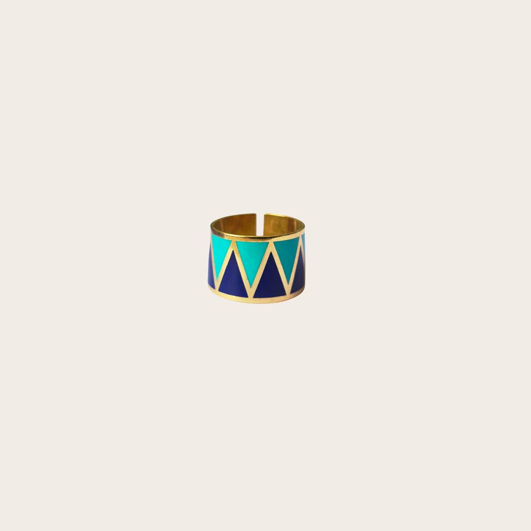 ZigZag Colorful ring One Colour
