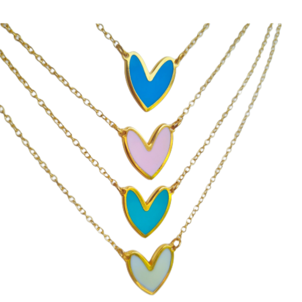 Enamel heart