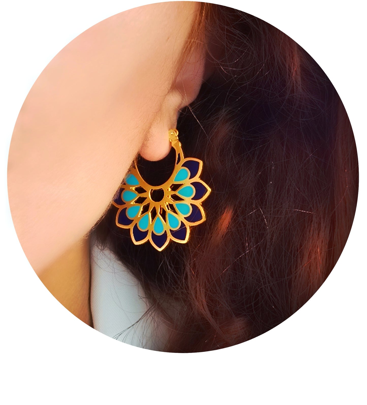 Mandala Flower Earrings