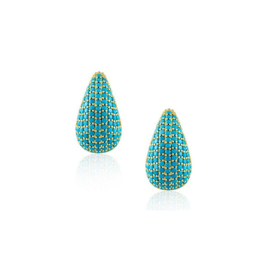 "B" Turquoise earrings