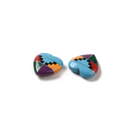 Multi Gemstone Heart pendant