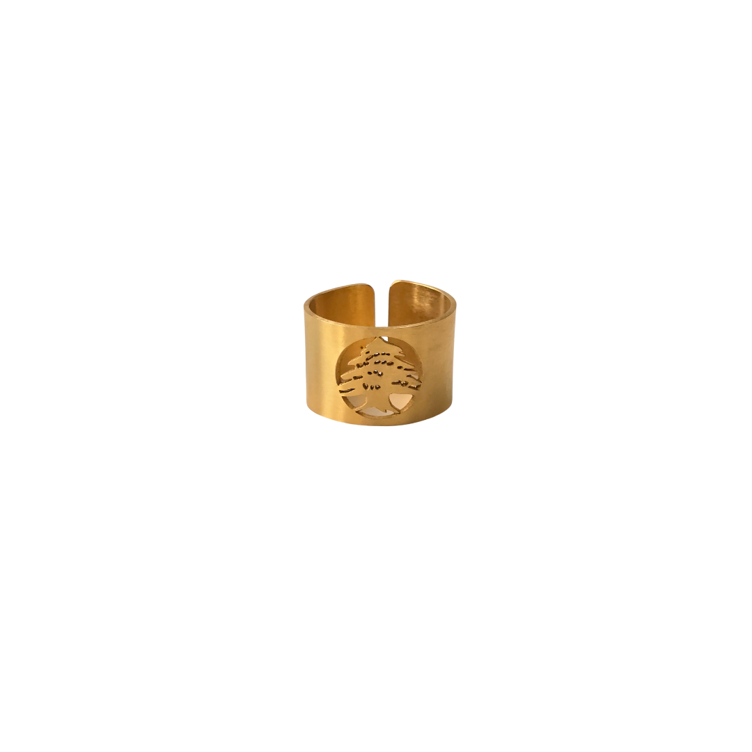 Lebanon Cedar Adjustable Ring