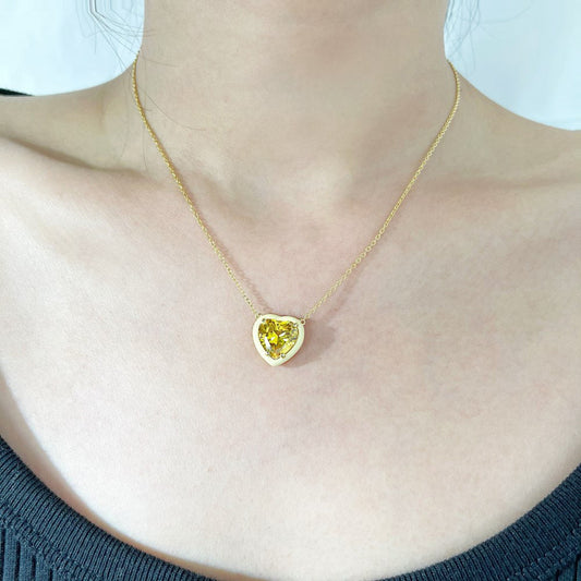 MiniLux Lawra 925 Silver necklace yellow