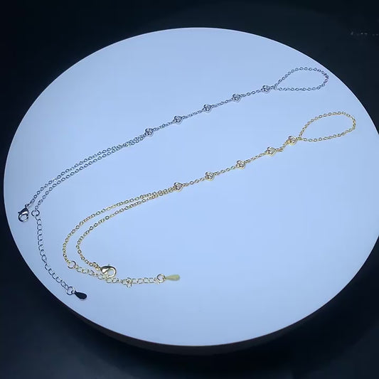 Heart Chain Bracelet with Ring