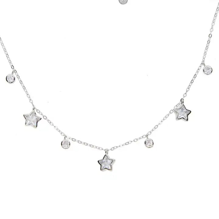 MiniLux Silver Stars necklace