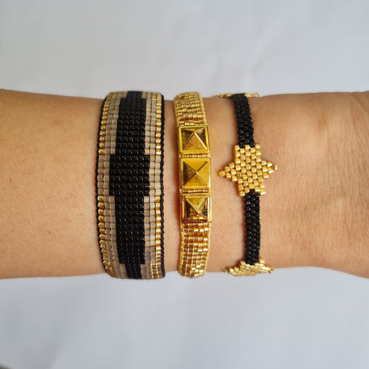 Miyuki beads bracelet "Spikes"