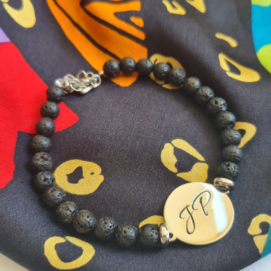 Customizable "Name, drawing" Lava bracelet