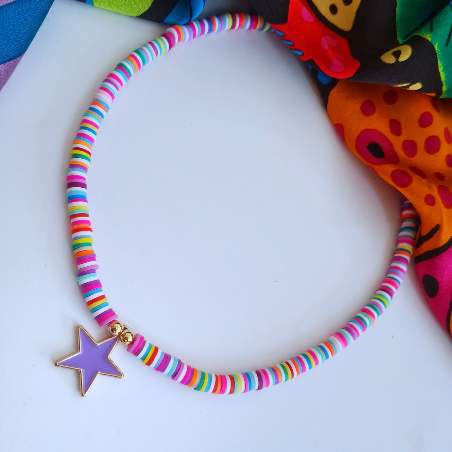 Fimo Surfer "Star" necklace