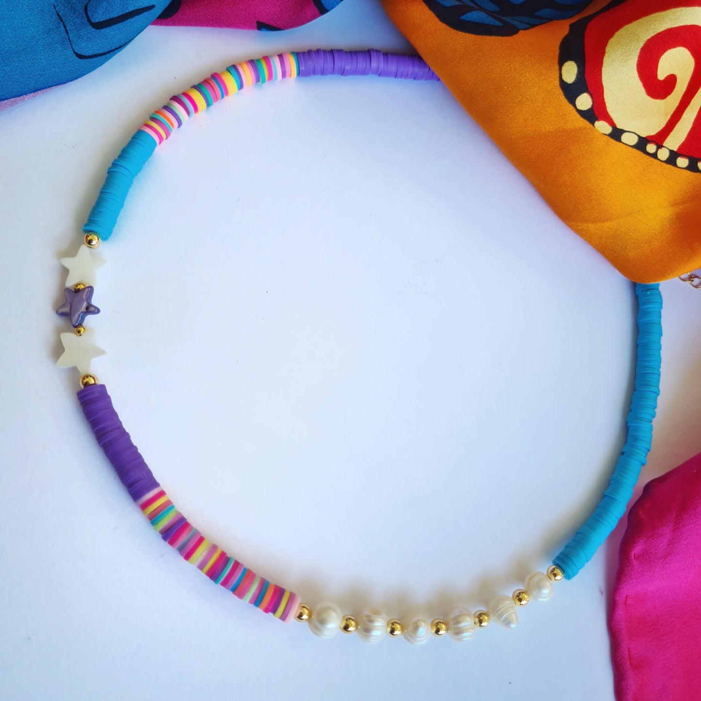 Surfer beads necklace