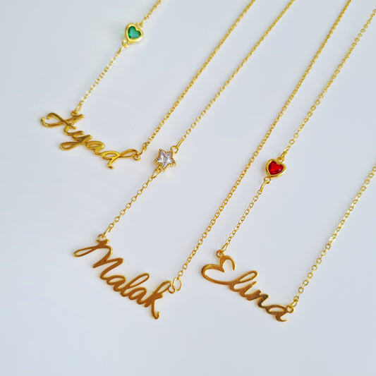 Customizable Name necklace 18K GP