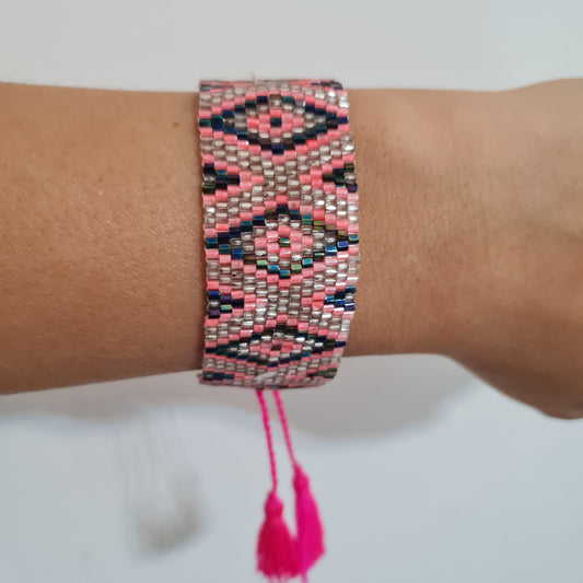 Miyuki beads bracelet "Pinkish"