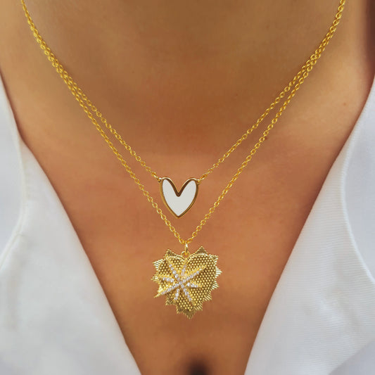 Enamel heart