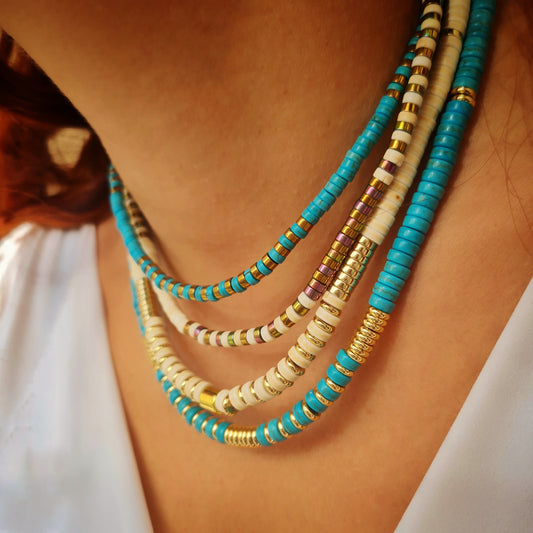 Blue turquoise necklace