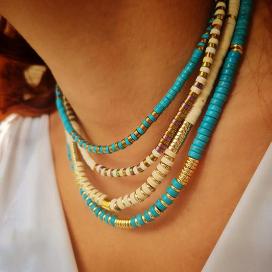 White turquoise necklace