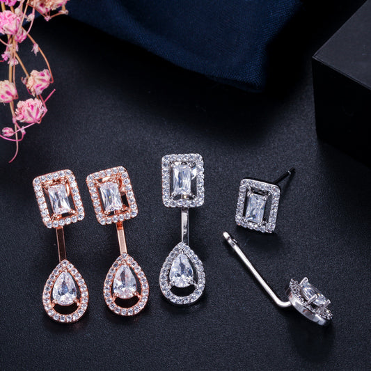 MiniLux "Diamond" silver plated earrings