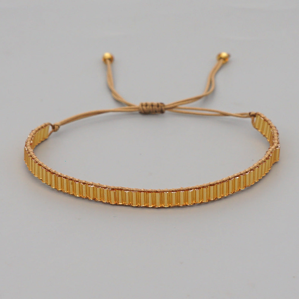 Miyuki beads bracelet "Gold"