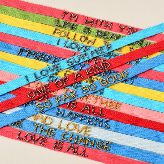 Rope word bracelet "I love summer "