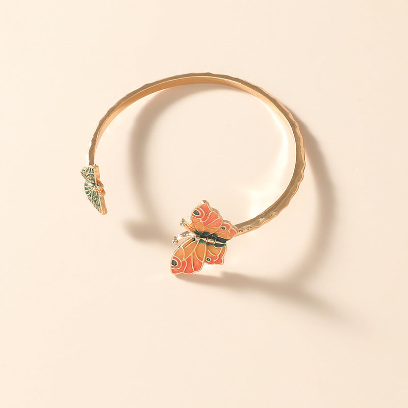 Minilux Cuff enamel Bracelet "Butterfly"