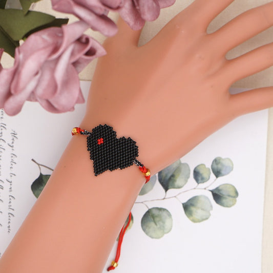 Miyuki beads bracelet "Black Widow"