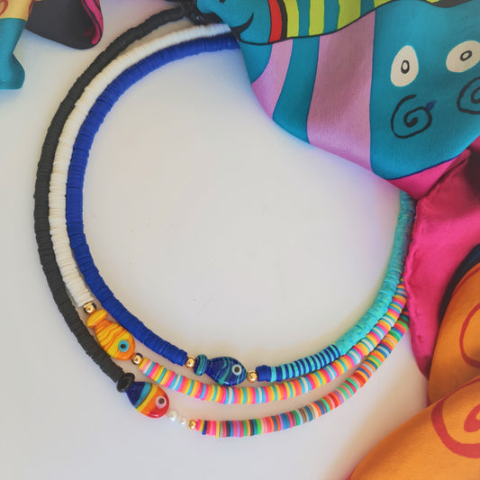 Surfer beads "Nemo" necklace