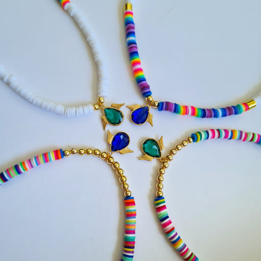 Surfer beads "Flying heart" necklace