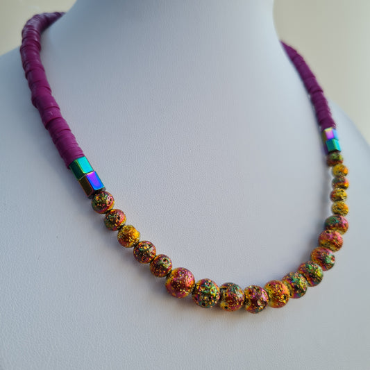 Surfer beads "Cosmos" necklace