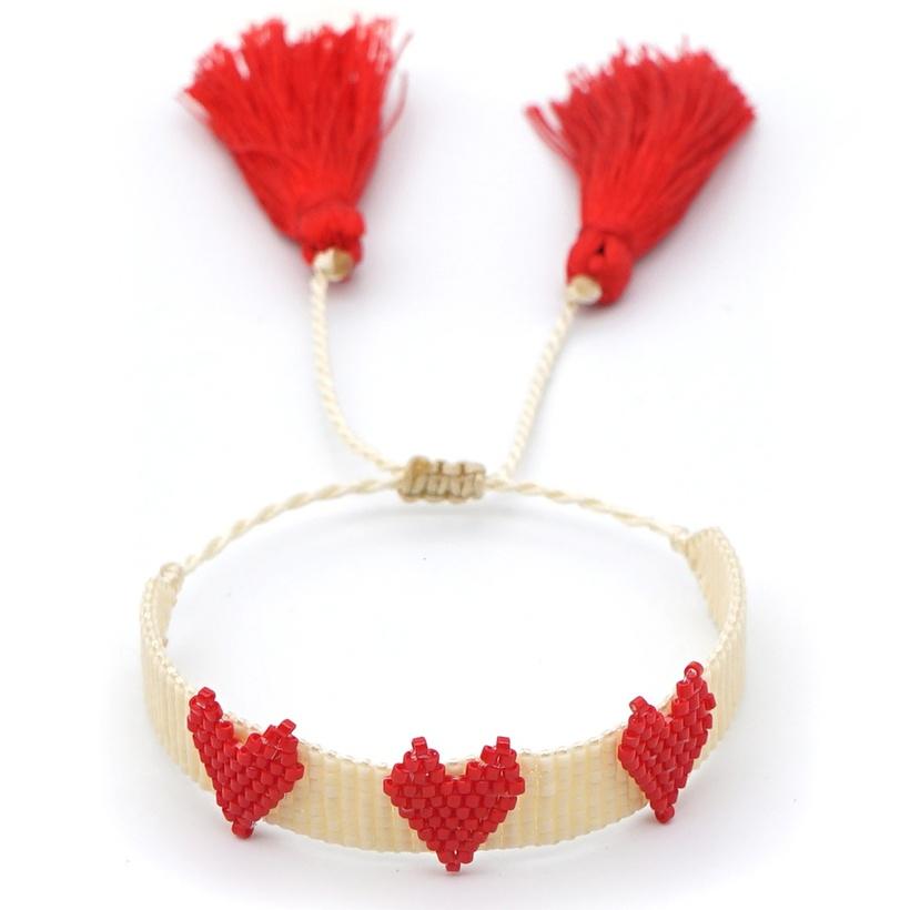 Miyuki beads bracelet "Love me knot"