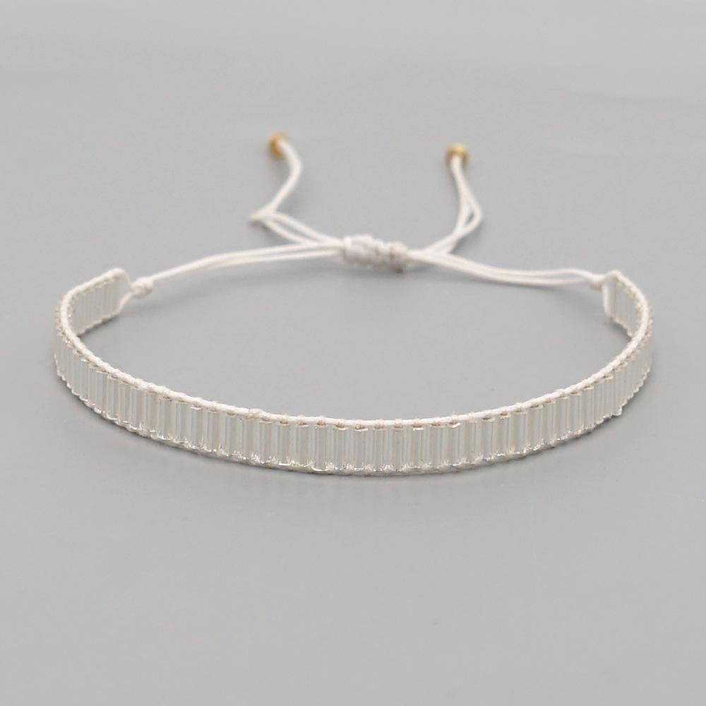 Miyuki beads bracelet "White"