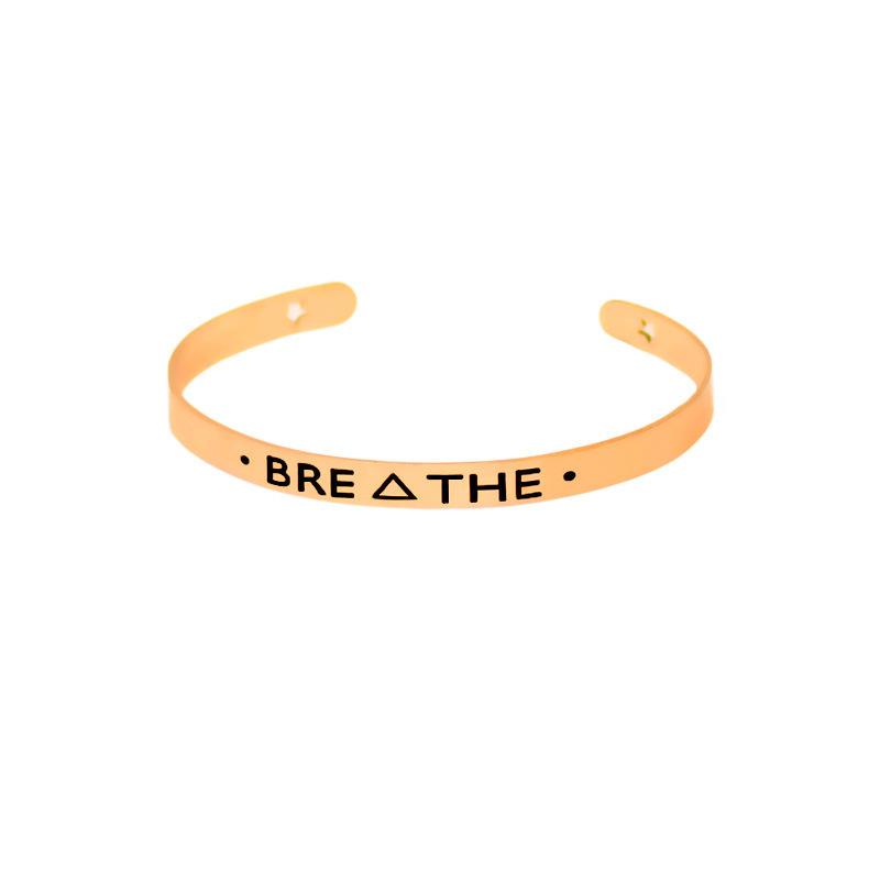 Cuff bracelet "BREATHE"