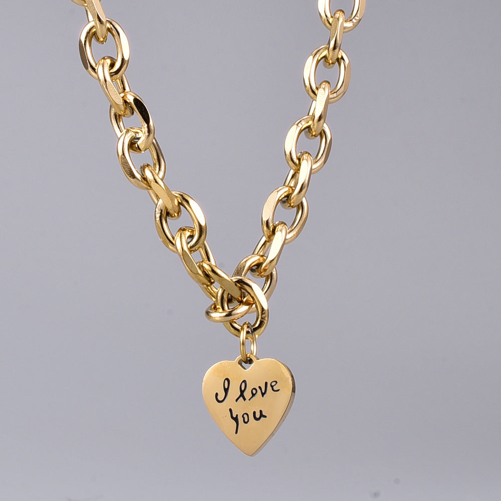 I love you necklace