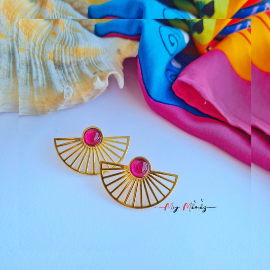 MiniLux Fan earrings by "M"