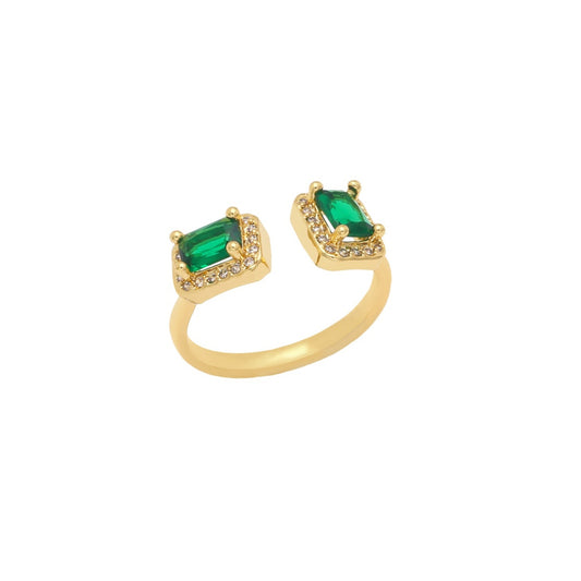 MiniLux Double Diamond Zirconia Ring