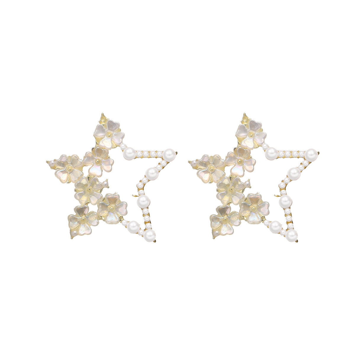 MiniLux Star Pearl earrings