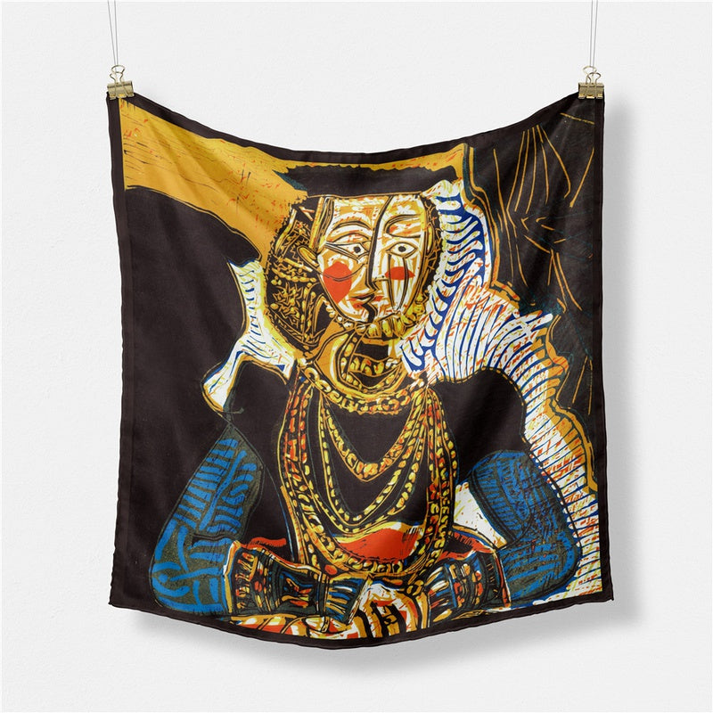 Picasso: Crying Woman Twill Small Square Scarf