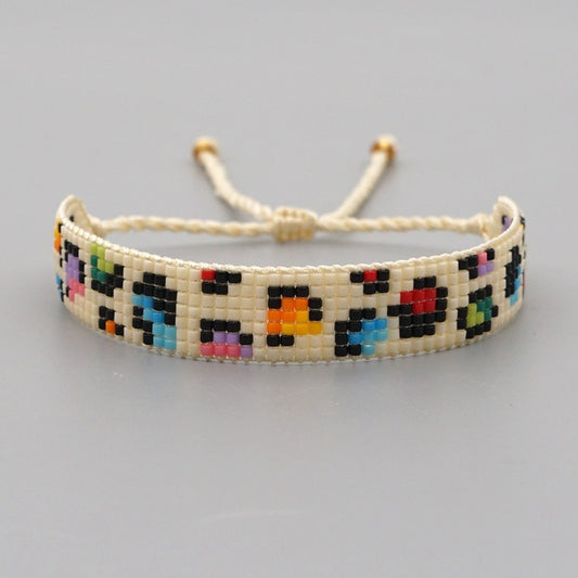 Miyuki beads multicolor lropard bracelet