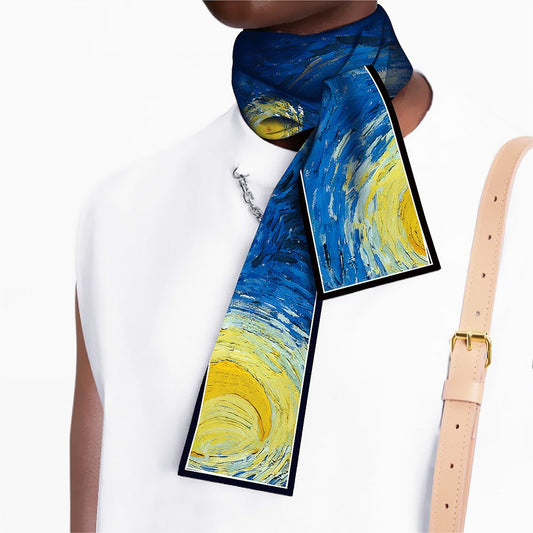 Van Goh : The starry night ribbon scarf