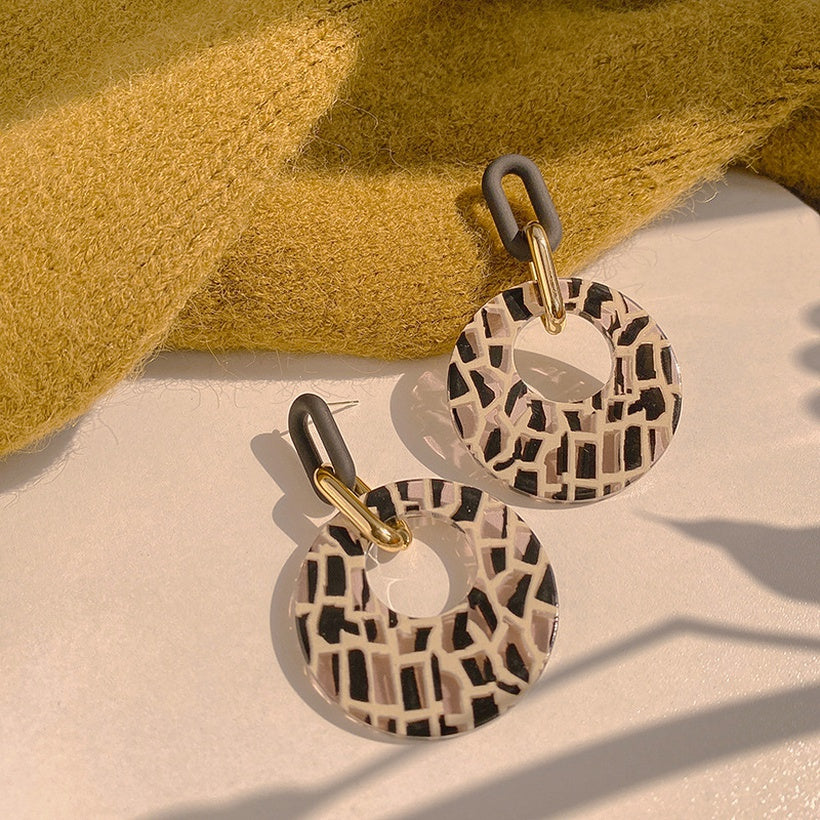 Geometric Acrylic drop earrings