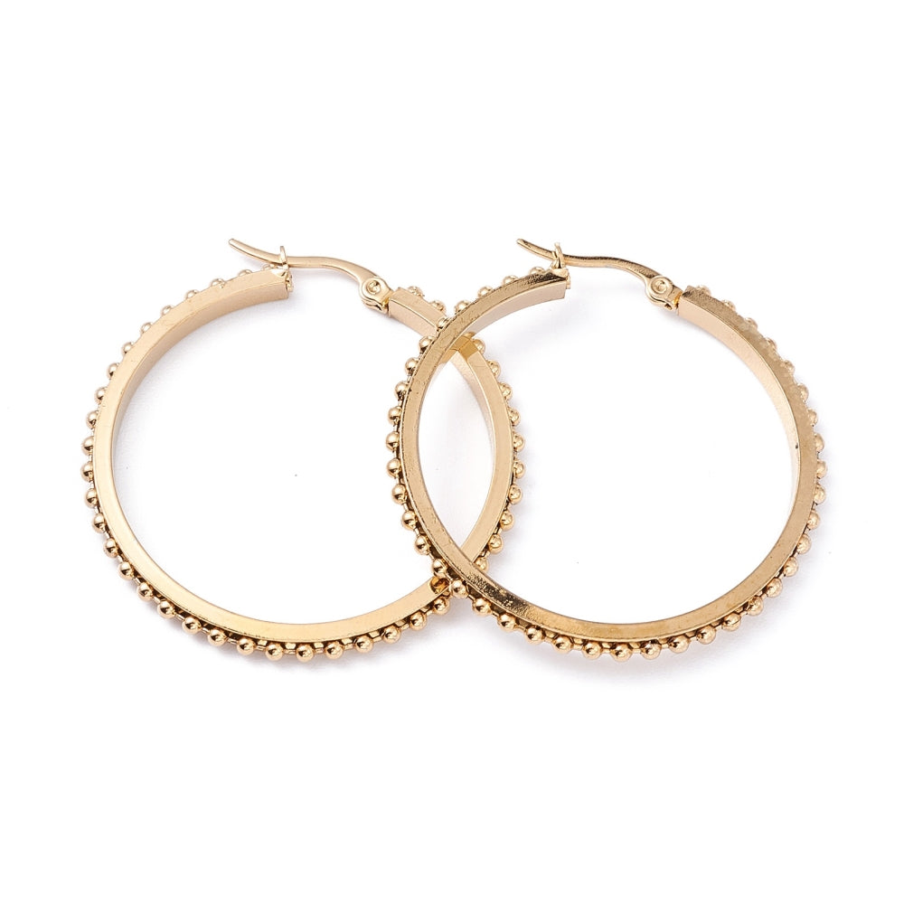 Boho pins hoops earrings