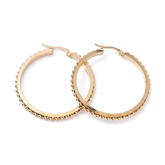 Boho pins hoops earrings