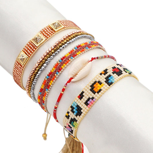 Miyuki beads multicolor lropard bracelet