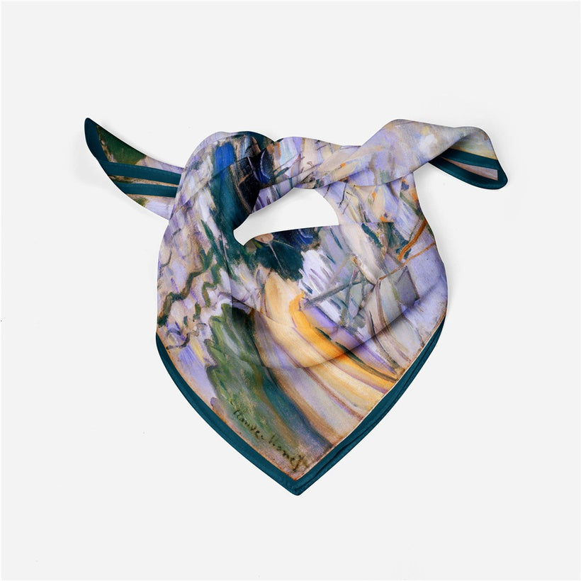 Monet Serena: Sailing Boat by the River Scarf
