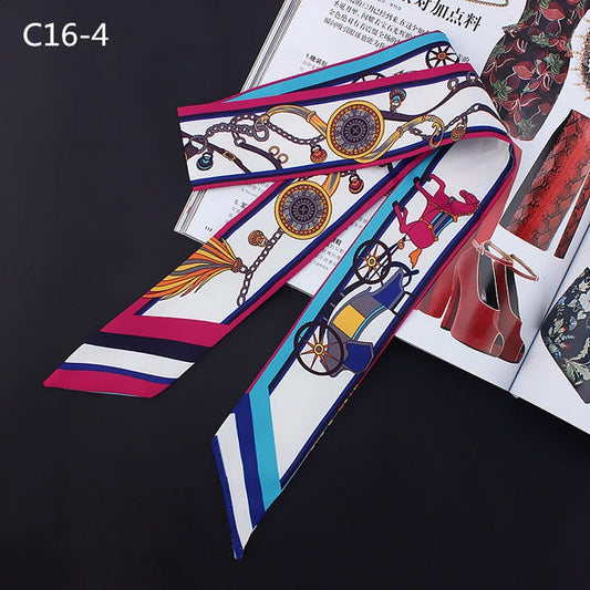 Ribbon Scarf - blue