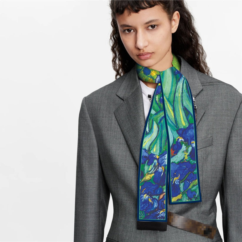 Van Goh : Irises ribbon scarf