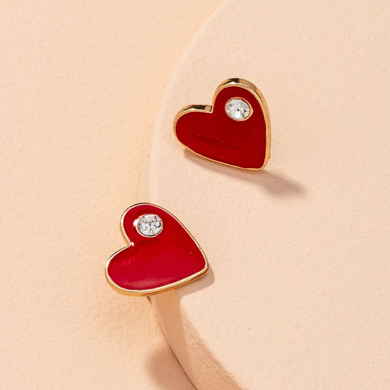 Small heart earrings