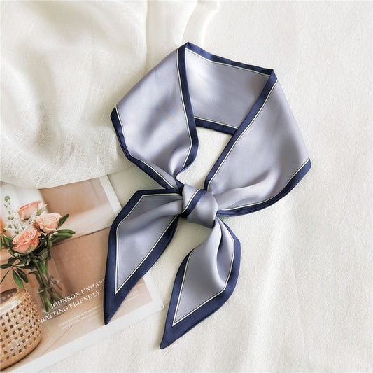 Long Ribbon Silk Scarf