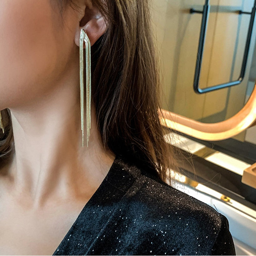 18k gold plated Tassel earrings